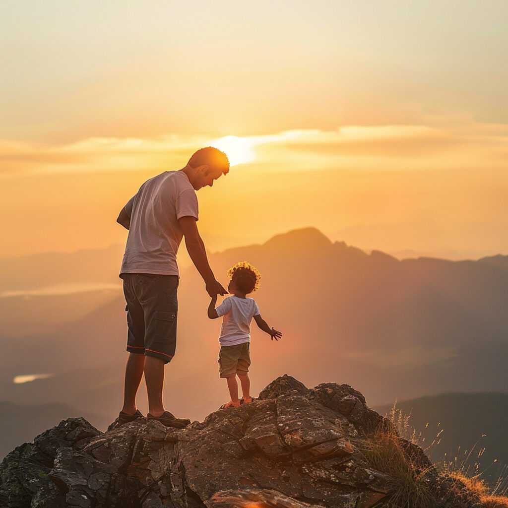 man-child-are-standing-mountain-top