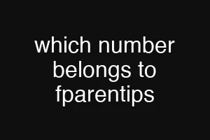 which number belongs to fparentips